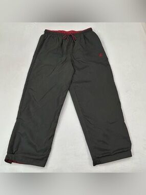 Vintage Y2K Starter Gray/ Red Reversible Baggy Windbreaker Track Pants Men’s L